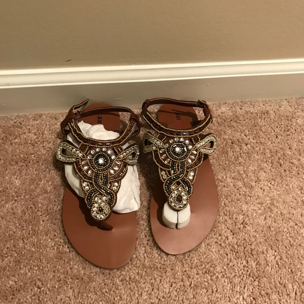 Beaded sandals